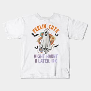 Spooky 4 Retro Spooky Season PNG, Spooky Season Png, Halloween Png, Groovy Halloween png, Spooky Season Distressed, Spooky png, Retro png, Png File Kids T-Shirt